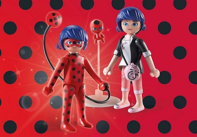 Set figurine Miraculum Marinette și Buburuza