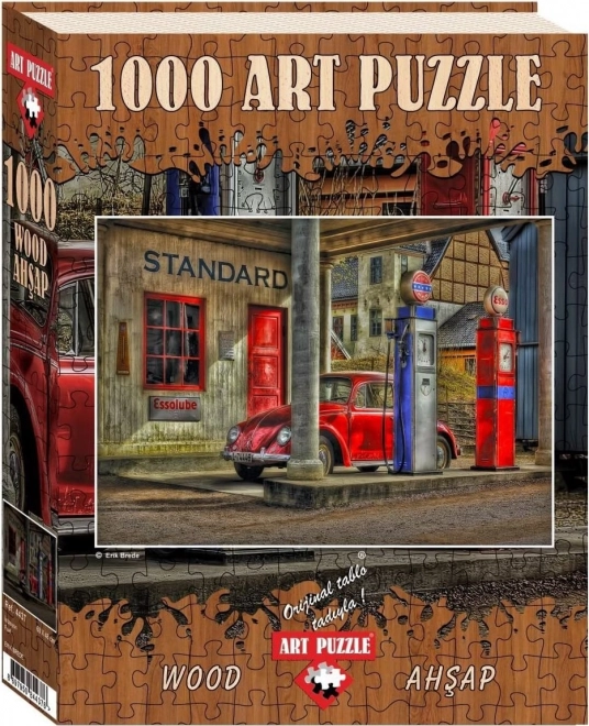 Puzzle din lemn Stație de benzină 1000 piese