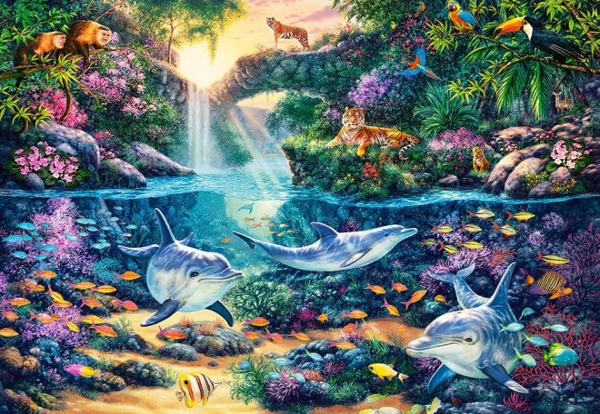 Puzzle Jungle Paradise de 1500 de piese