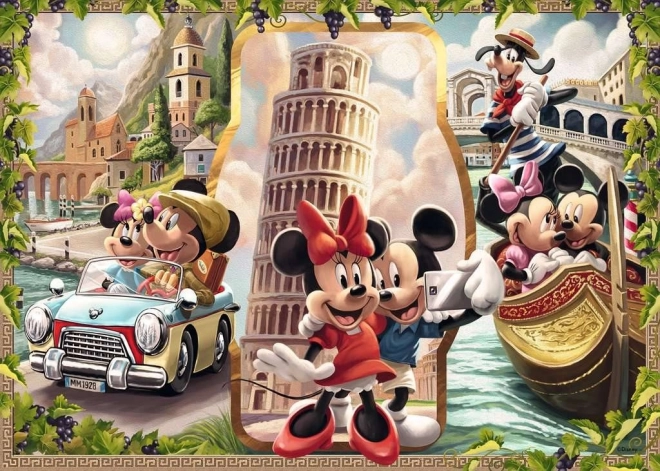 Puzzle Vacanța lui Mickey și Minnie 1000 piese