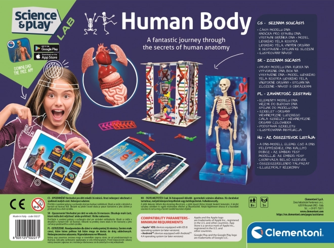 Set de anatomie a corpului uman CLEMENTONI Science&Play