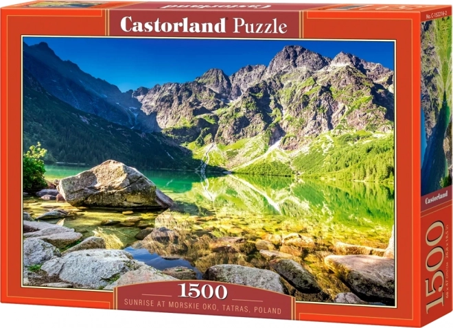 Puzzle Răsărit de soare la lacul Morskie Oko 1500 piese