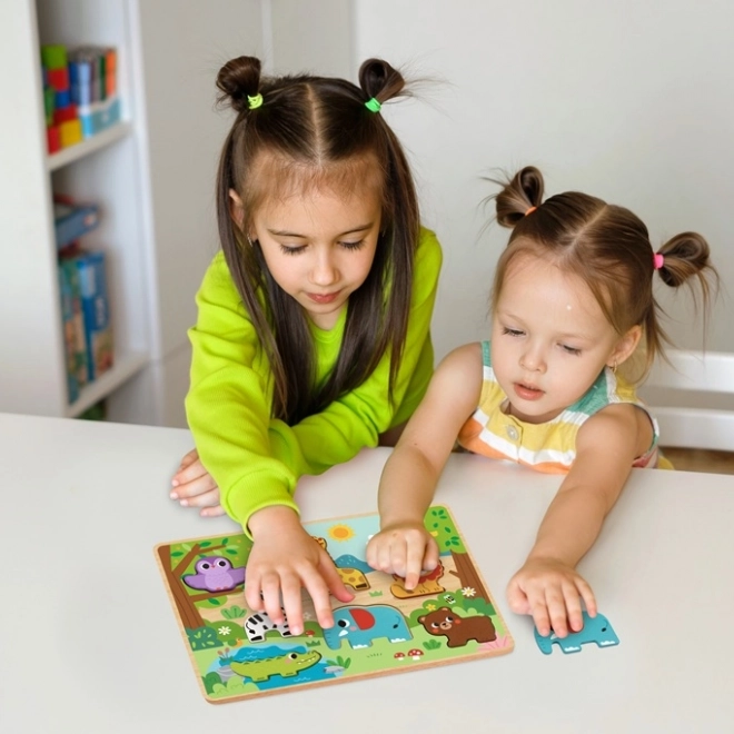 Puzzle de inserție 2Kids Toys Animăluțe