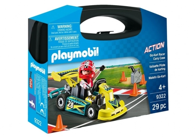 Set figurine cu go-kart acțiune 