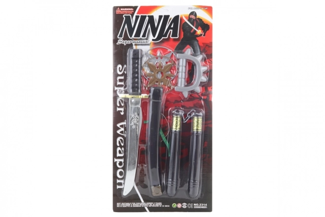 set ninja cu săbii și accesorii