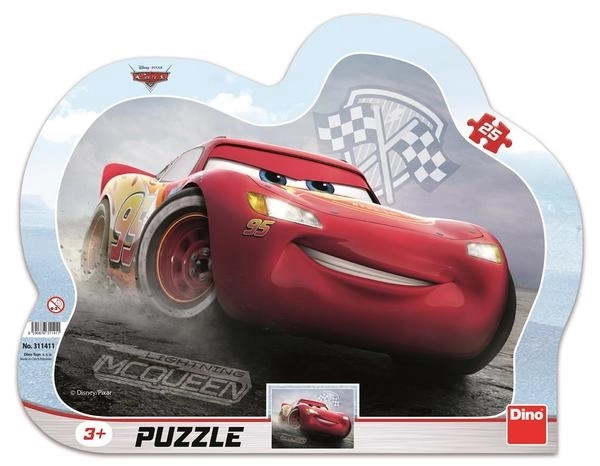 Dino Puzzle Cars 3: Fulger McQueen - 25 piese