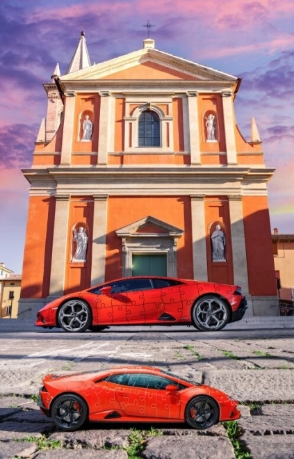 Model puzzle Lamborghini Huracán Evo verde