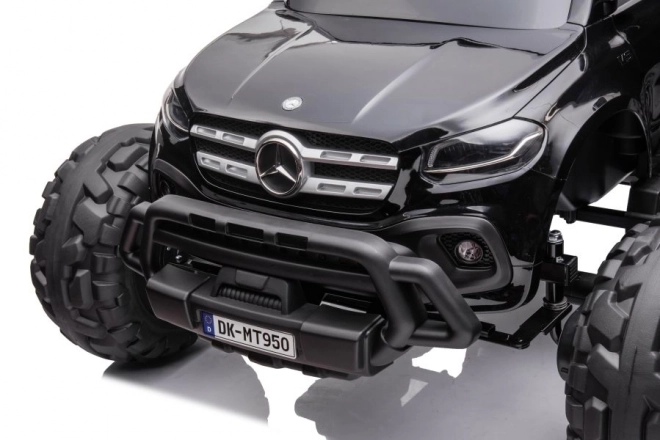 Mașină pe baterii Mercedes negru lucios 4x4