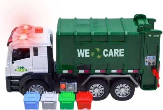 Camion de salubritate interactiv „Purifier” 1:10 - Jucărie educativă pentru sortare deșeuri