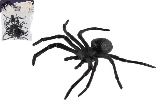 păianjen negru din plastic, set de 5 buc