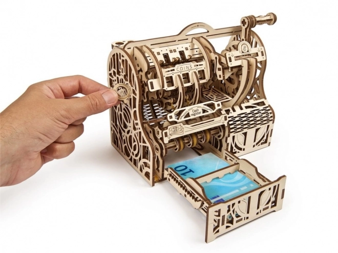 Puzzle mecanic din lemn Ugears - Casă de bani