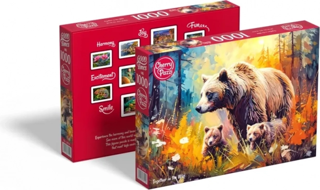 Puzzle Împreună în sălbăticie 1000 de piese