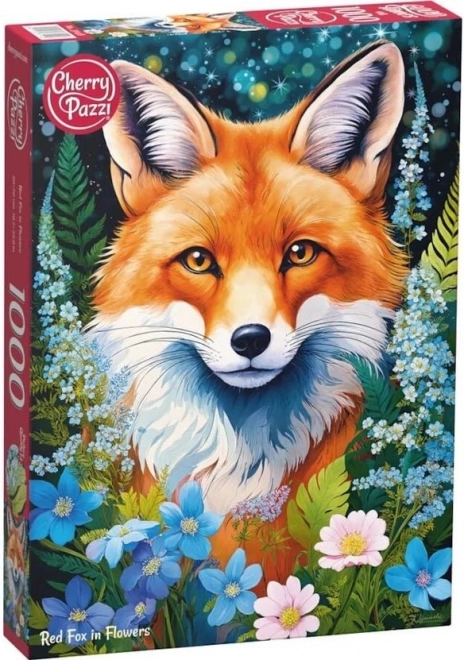 Puzzle Vulpe în flori 1000 piese