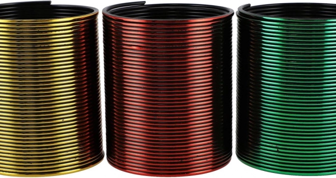 Spirală de plastic cu efect metalic