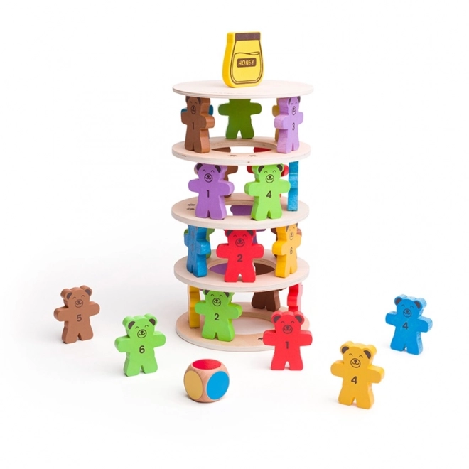 Joc turn de urși căzători Bigjigs Toys