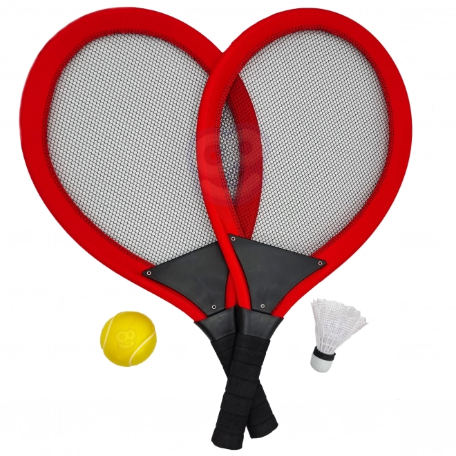 Set rachete mari tenis badminton pentru copii Woopie