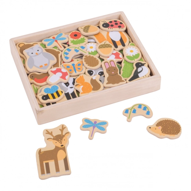 Magneti Animale De Pădure Bigjigs Toys