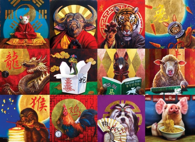 Puzzle Calendar chinezesc 1000 piese