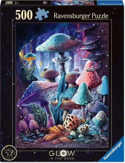Ravensburger puzzle fluorescent Ciuperci magice 500 piese