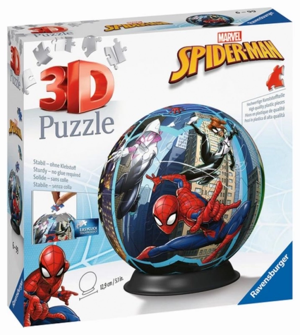 Puzzle 3D Sfera Spiderman 72 piese