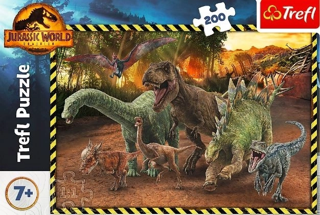 Puzzle 200 piese dinozauri Jurassic Park