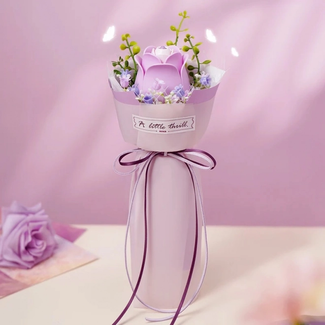 Puzzle 3D Trandafir Violet