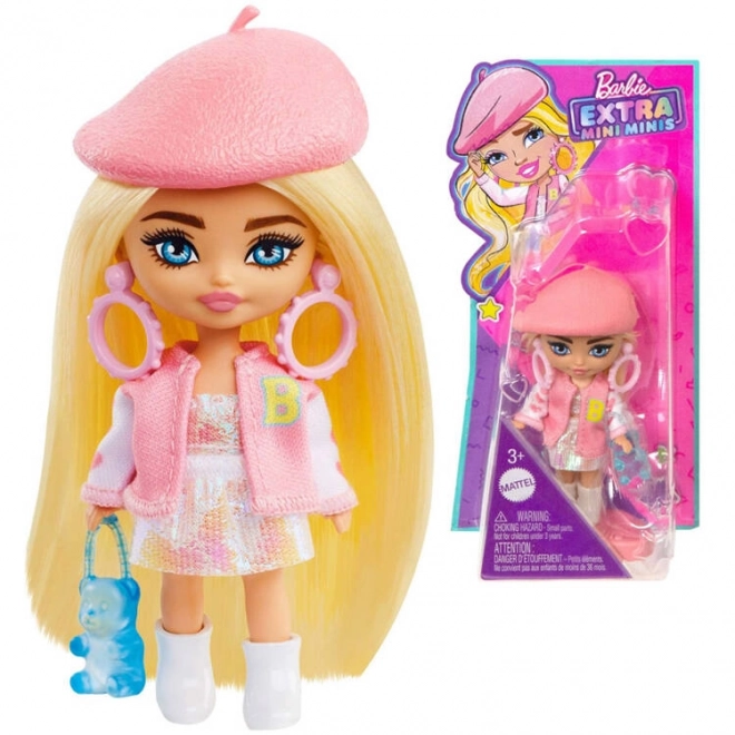 Păpușă Barbie Extra Mini Minis cu beretă