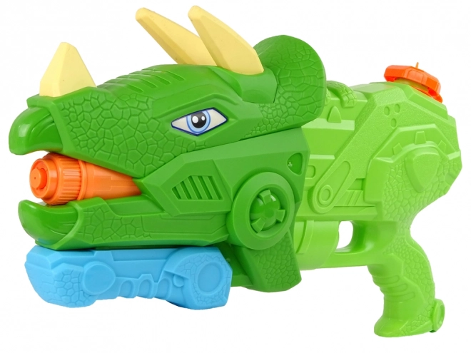 Pistol cu apă triceratops dinozaur verde