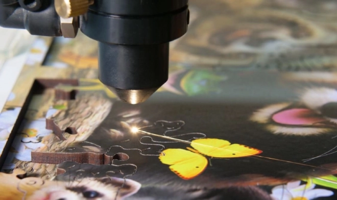 Puzzle din lemn în magazinul de jucării 2-în-1, 400 piese EKO