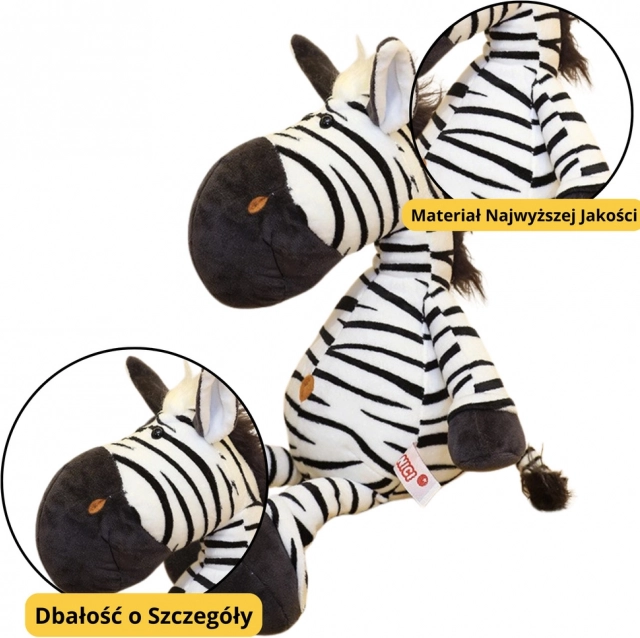 Jucărie de pluș zebră alb-negru 25 cm