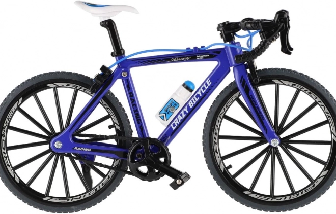 Bicicletă miniatură din metal/plastic 19 cm în culori diferite