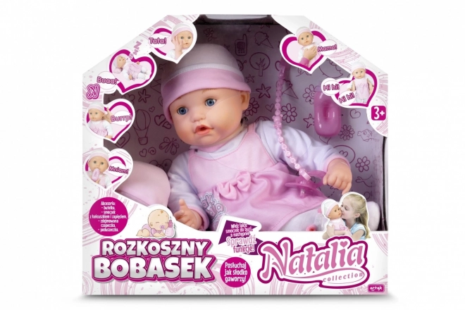 Păpușa bebeluș interactiv Natalia Collection