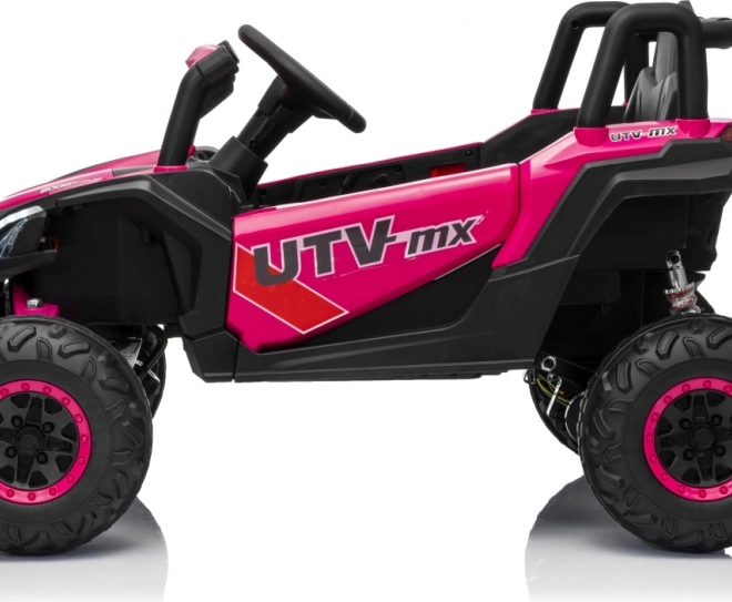 Automobil electric pentru copii Buggy Madman UTV-MX roz