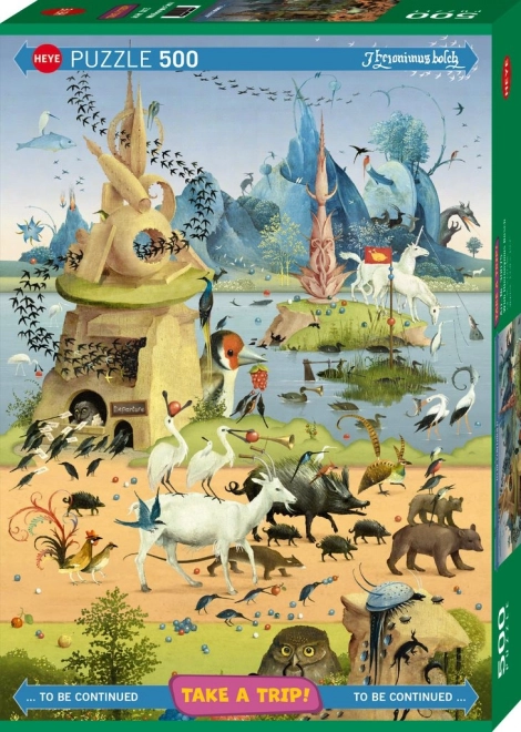 Puzzle HEYE La excursie: Hieronymus Bosch 500 piese