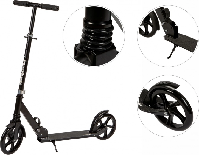 Rulare lină datorită roților mari de 200 mm și suspensiei