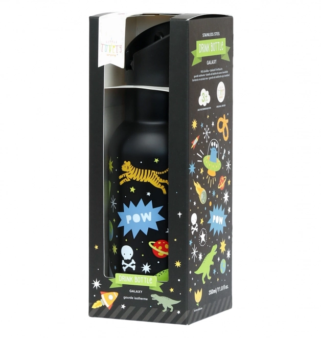 A Little Lovely Company Sticlă de băut din oțel inoxidabil 500 ml – Universul