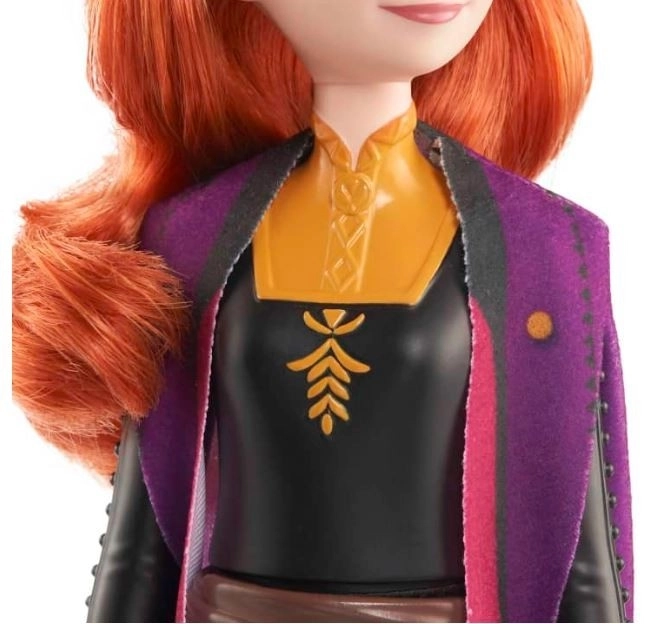 Păpușa Disney Frozen Elsa Regatul de Gheață 2 – Anna în rochie negru-portocalie