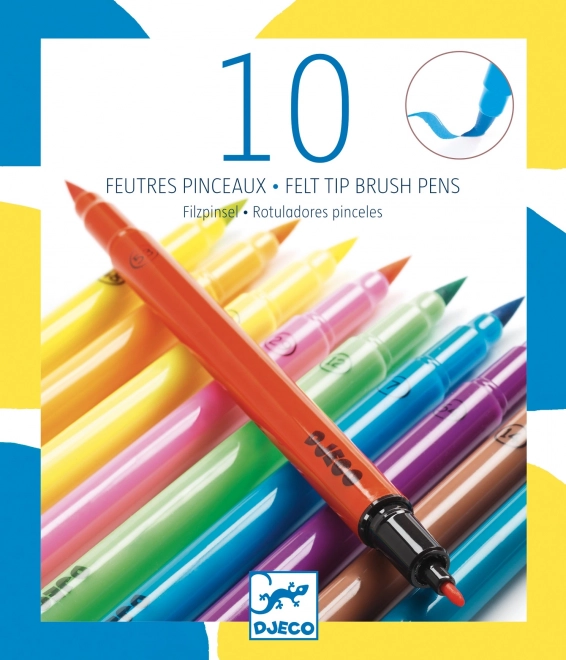 Set de markere neon DJECO, set 10 buc.