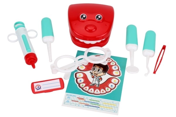 Set dentist din plastic 9 piese în punguță