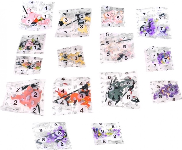 563 de piese pentru o compoziție florală realistă