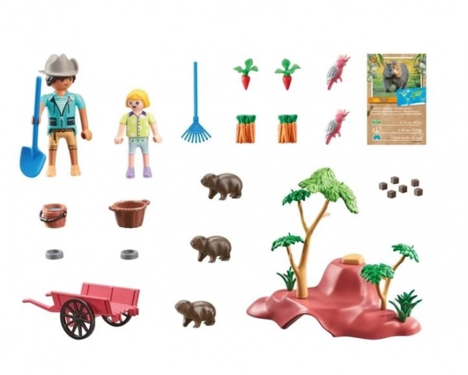 Set figurine Wiltopia Adăpost pentru Wombați