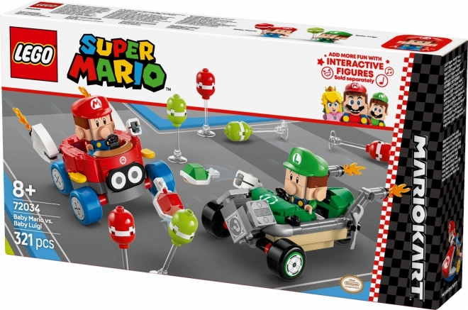 Klocki Lego Super Mario - Mario Kart: Baby Mario vs Baby Luigi