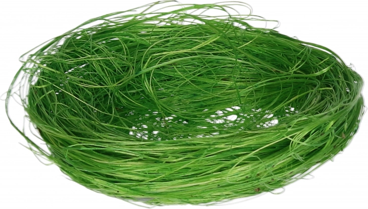 Cuib decorativ verde 8 cm