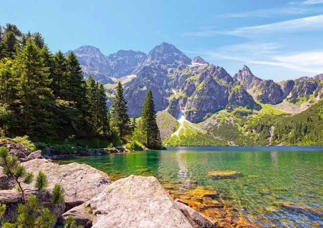 Puzzle 1000 piese Morskie Oko Lac, Tatra, Polonia