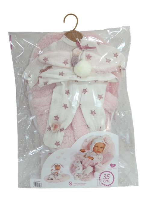 Drăguț set din două piese pentru păpuși 35–36 cm