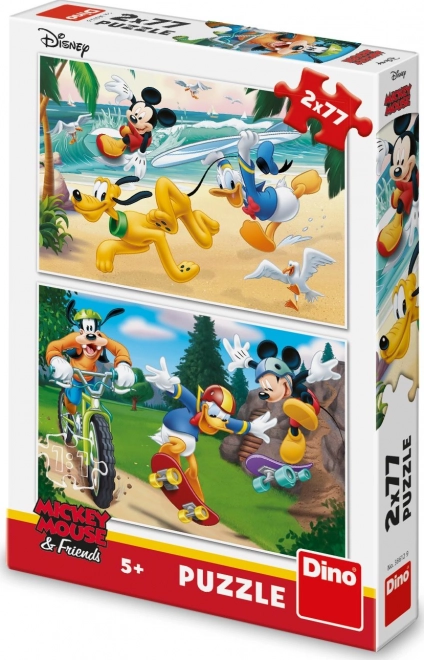 Puzzle sportiv Mickey și prietenii săi