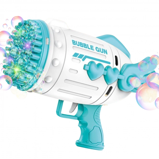 Pistol cu bule de săpun 91 orificii albastru