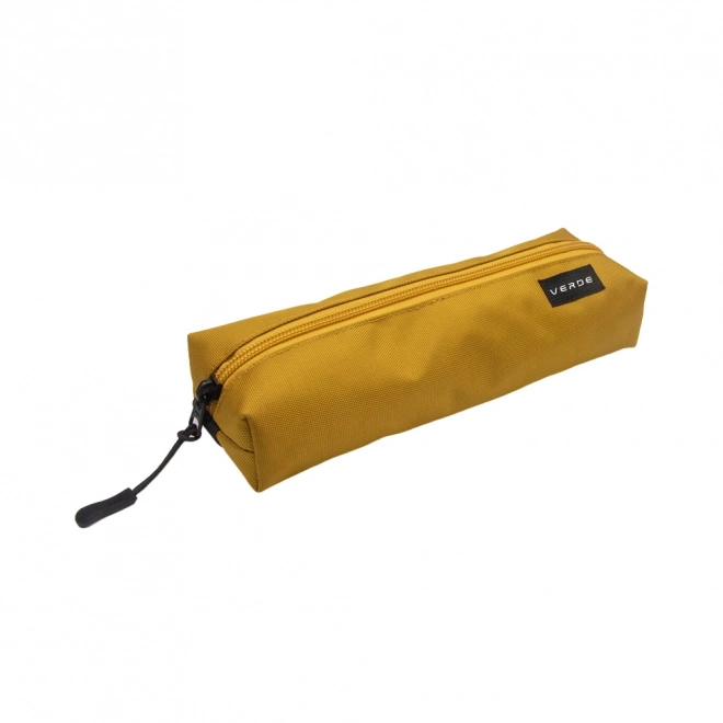 Etui Verde hořčice cu elastic
