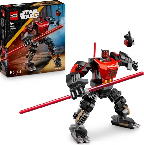LEGO Star Wars Darth Maul și costumul său robotic