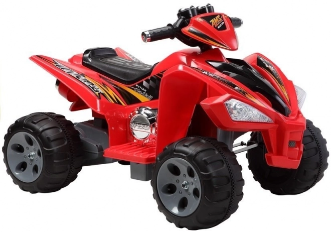 Quad electric cu roți mari roșu